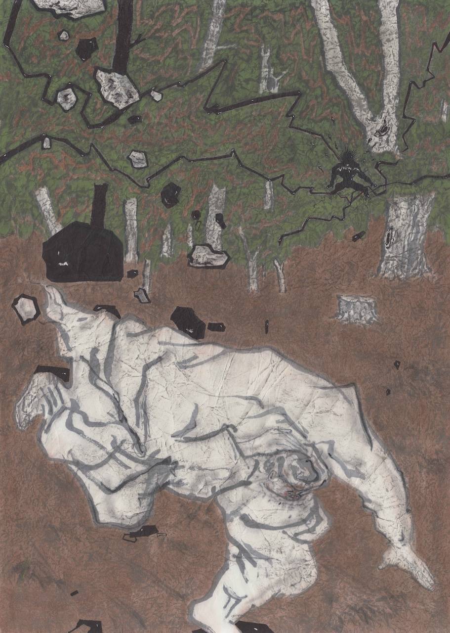黑影和落石