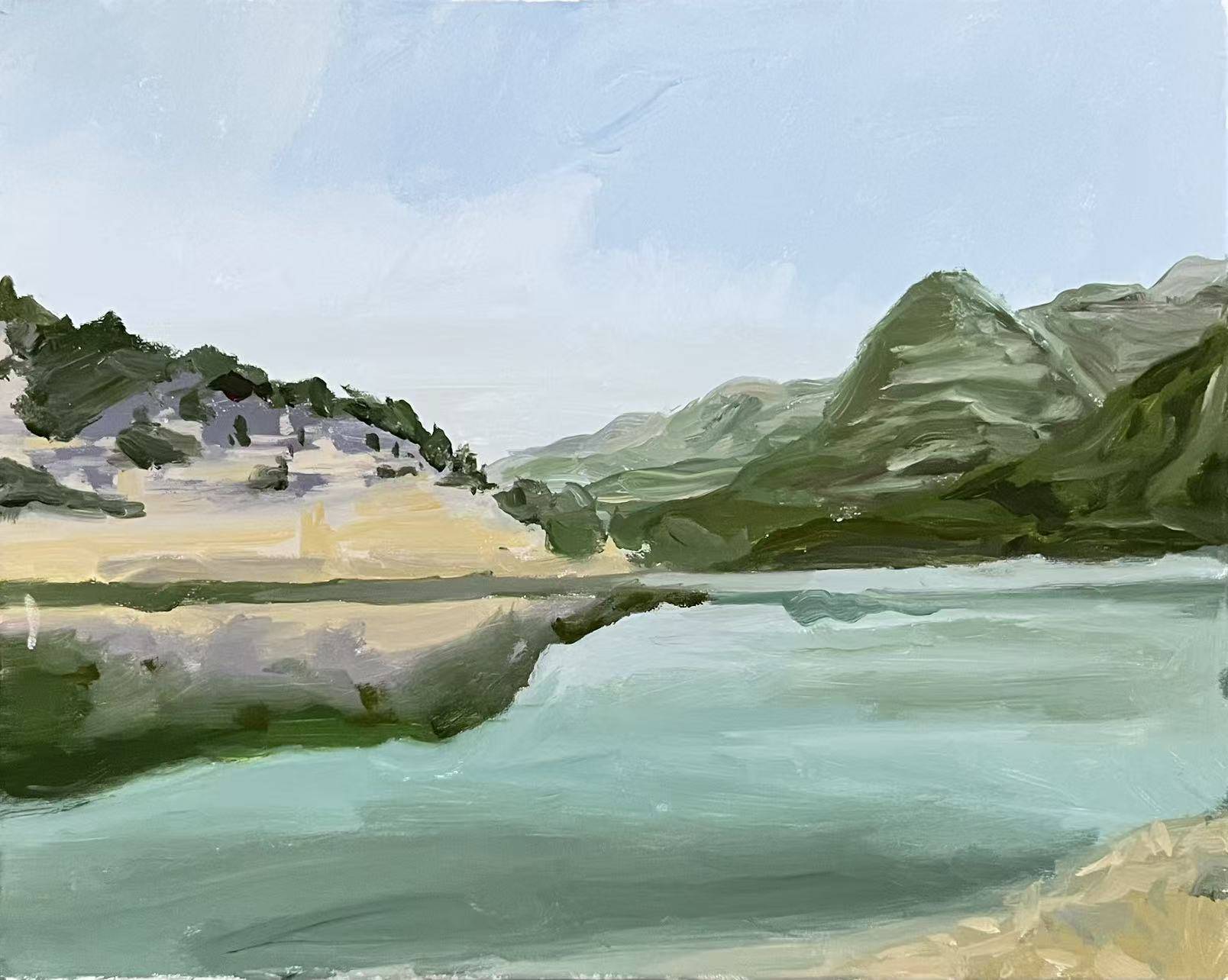 《黄花溪之景》