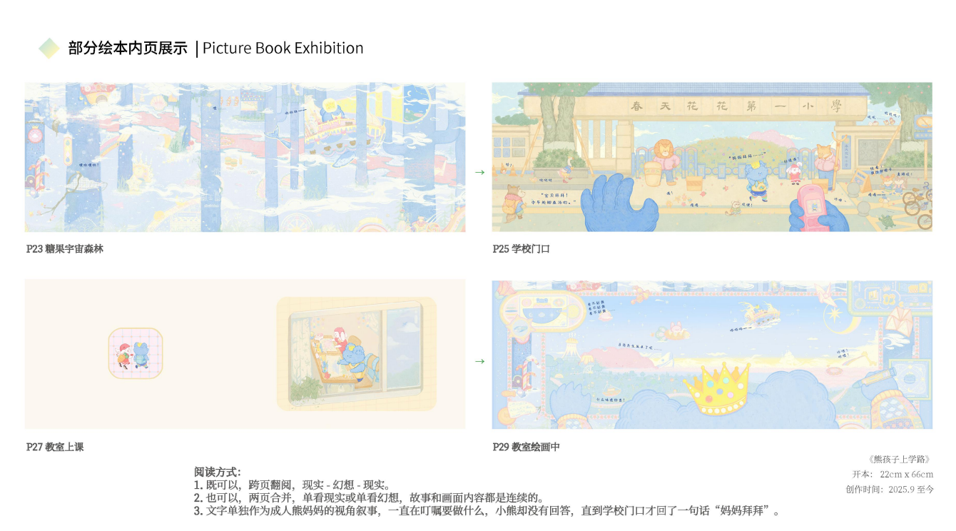《熊孩子上学路》（系列作品共10件） - 图片 2